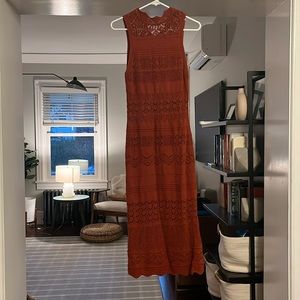 Anthropologie all weather knit midi dress